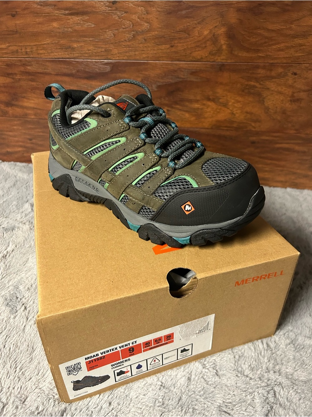 Merrell Composite Toe Moab Vertex Vent CT Women’s Sz 9 NEW